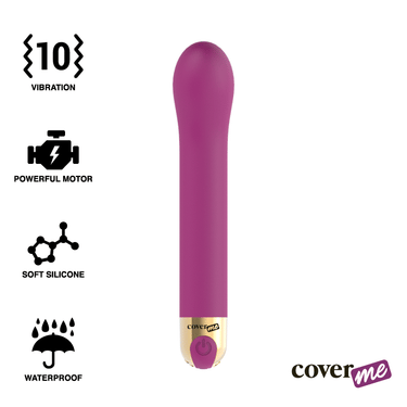 Vibratore Elegante con 10 Modalità, Silicone Morbido e Potente